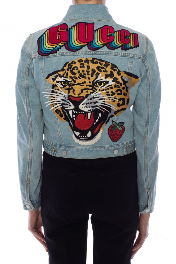 gucci tiger jacket denim